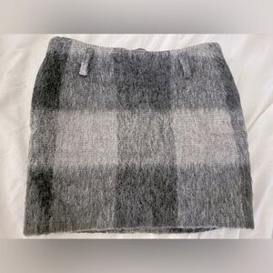 Talbots women’s grey Plaid mini skirt